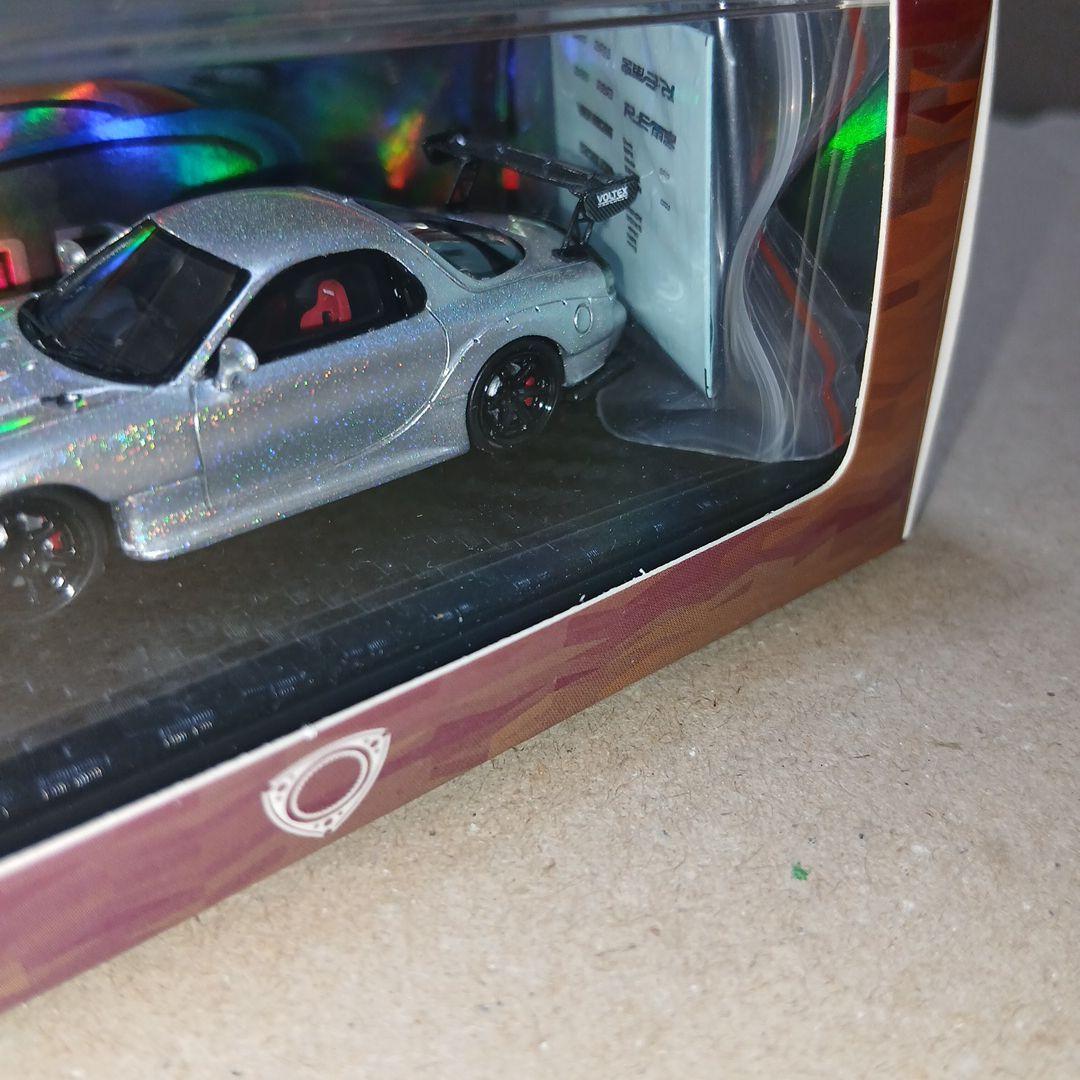 難あり 1/64 YM MODEL MAZDA FD3S RX-7 シルバー