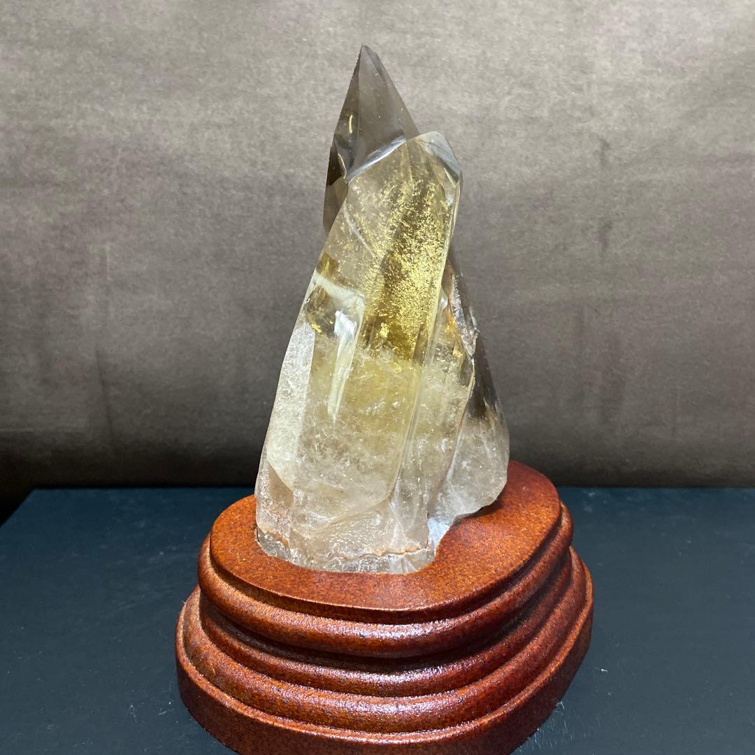 天然石⭐︎ゼウスクォーツ　木製台座付き