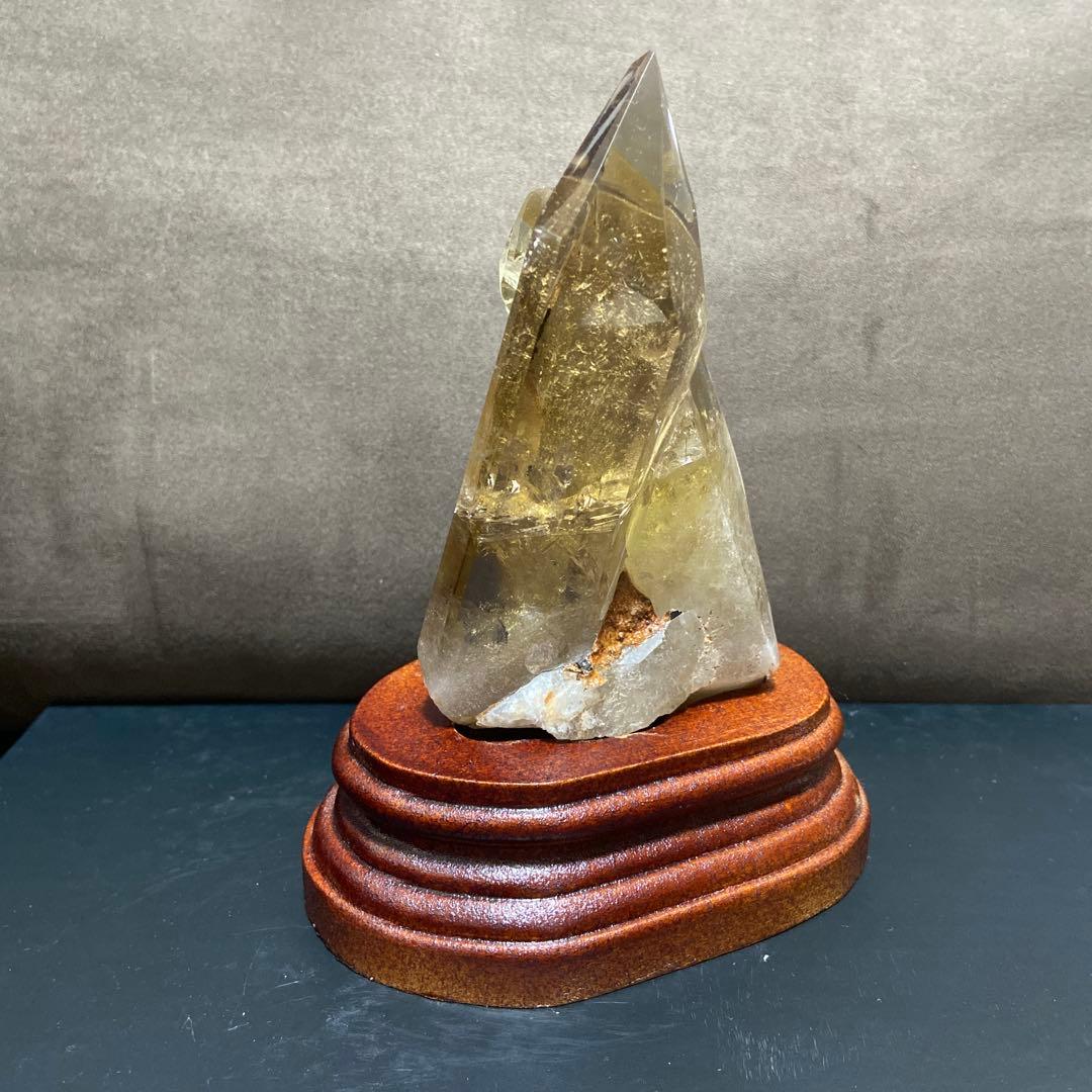 天然石⭐︎ゼウスクォーツ　木製台座付き