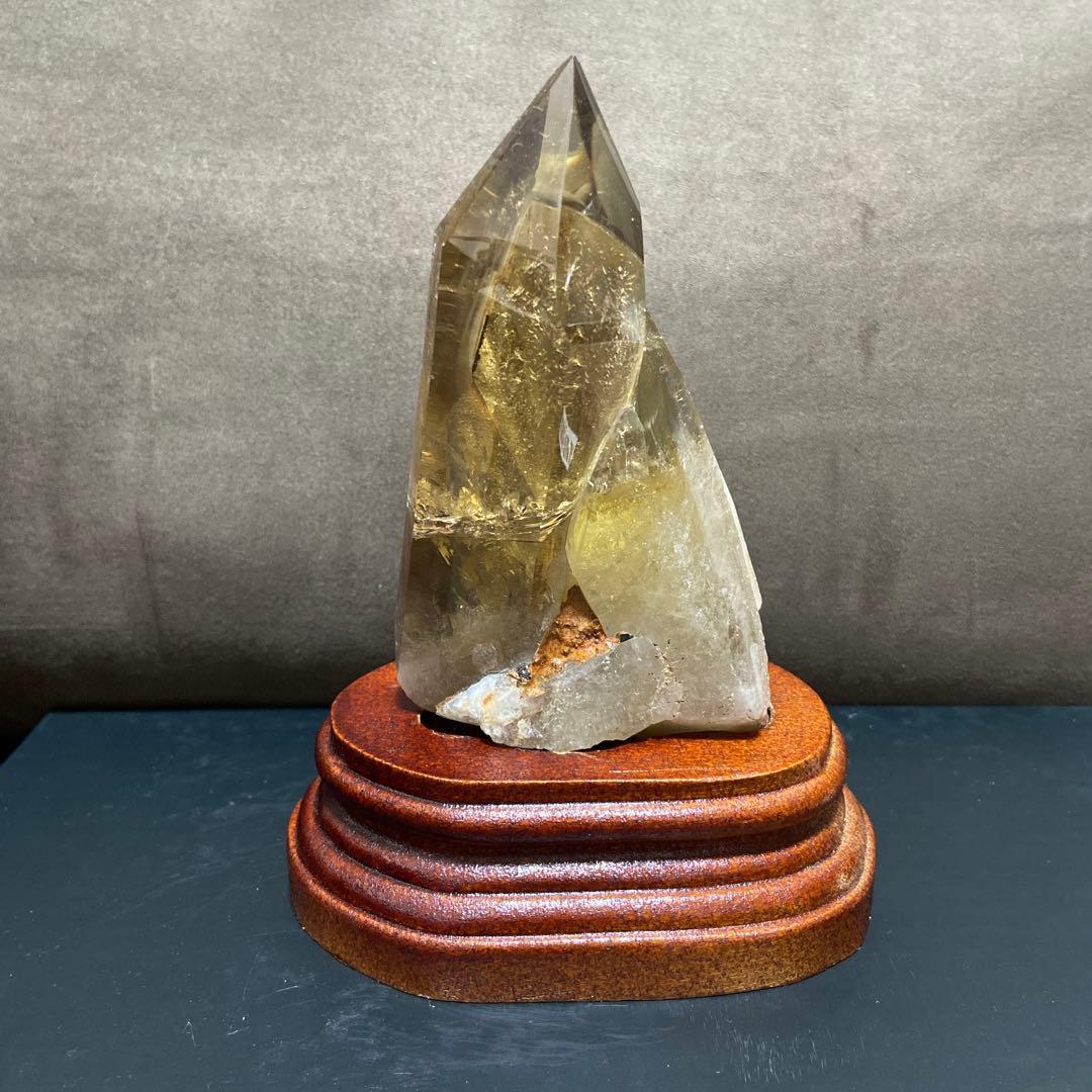 天然石⭐︎ゼウスクォーツ　木製台座付き