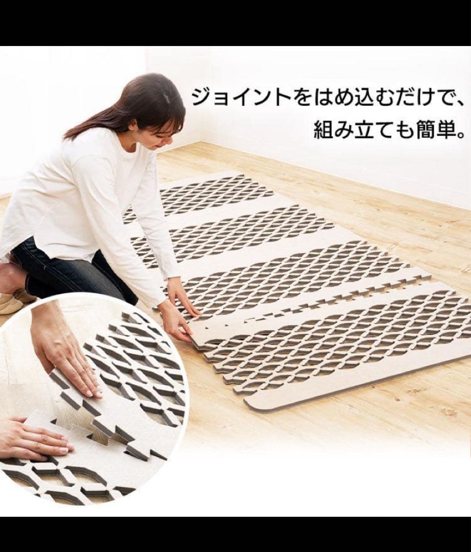 すのこ型吸湿マット　ダブルインパクト　プラス　シングルサイズ