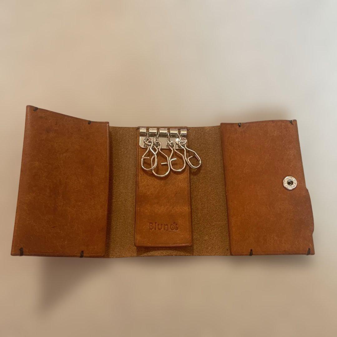 錫と本革 4連キーケース　錫×イタリアンレザーの上質キーケース【haruto】