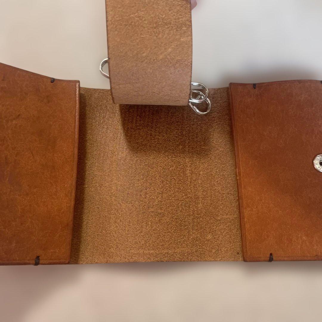 錫と本革 4連キーケース　錫×イタリアンレザーの上質キーケース【haruto】