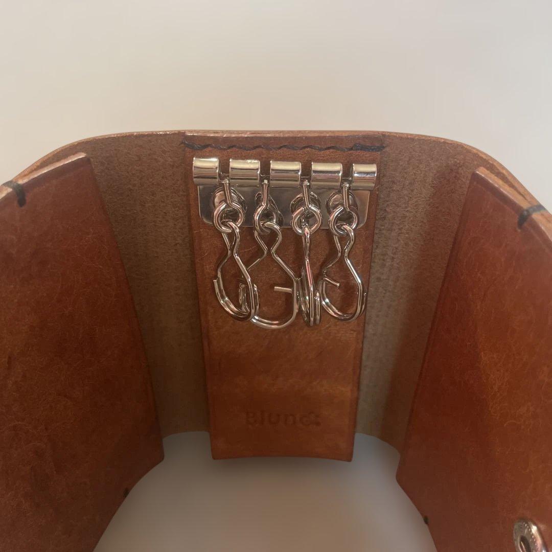 錫と本革 4連キーケース　錫×イタリアンレザーの上質キーケース【haruto】