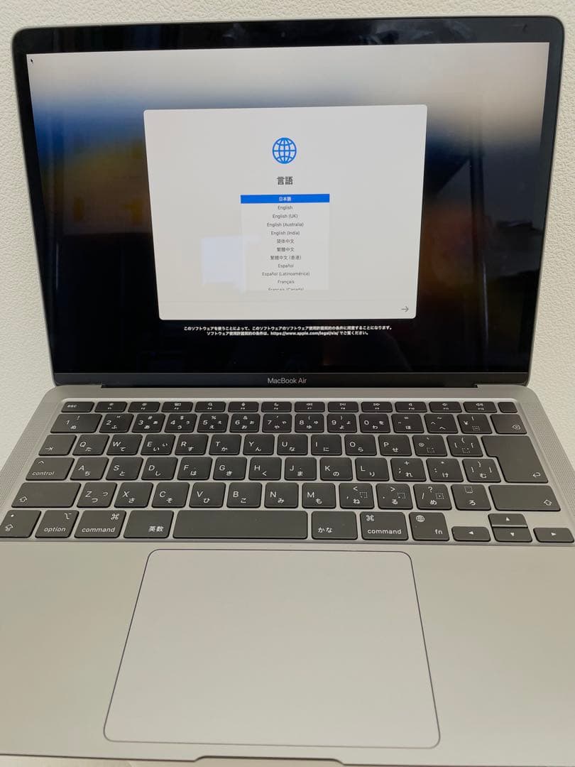 MacBook Air (M1, 2020) - 技術仕様 スペースグレイ　美品