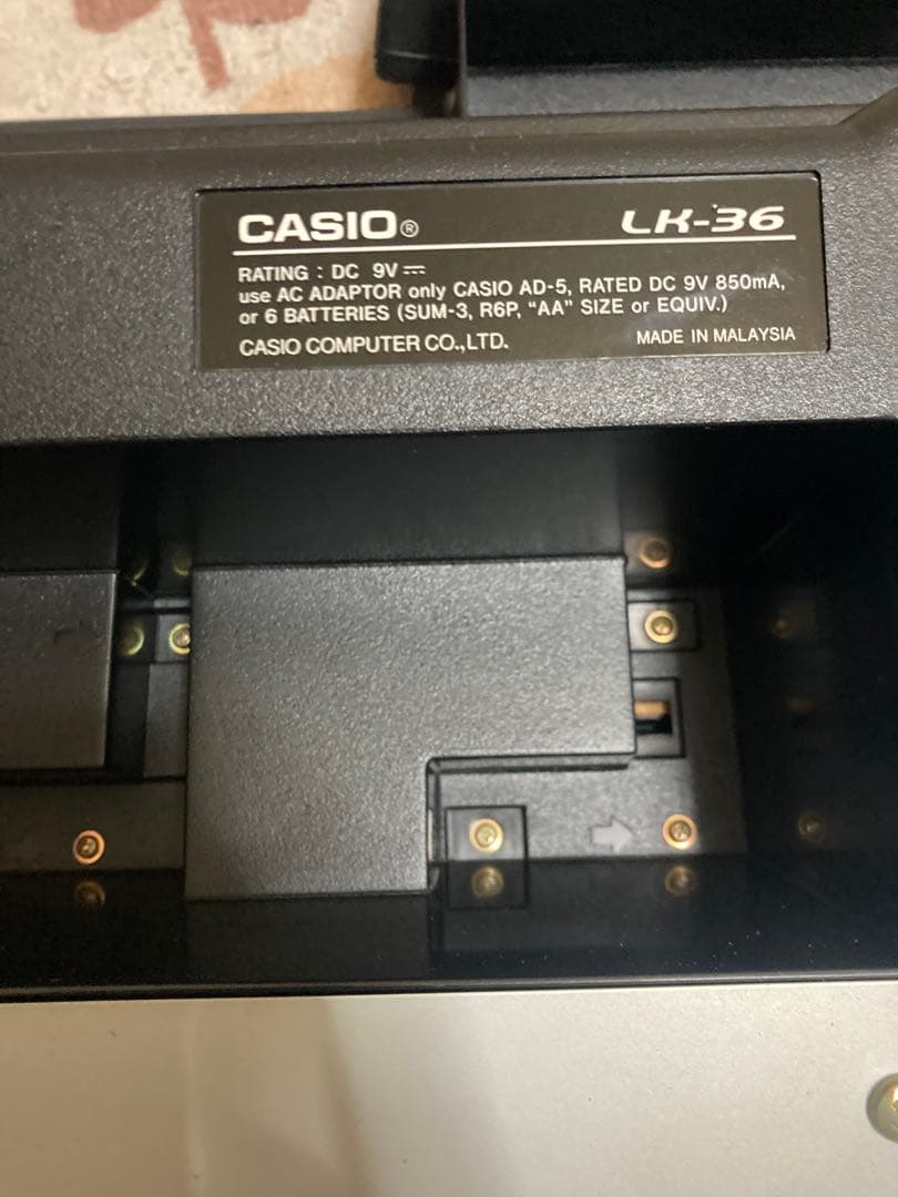 CASIO 光ナビゲーションキーボー　LK-36スタンド付き