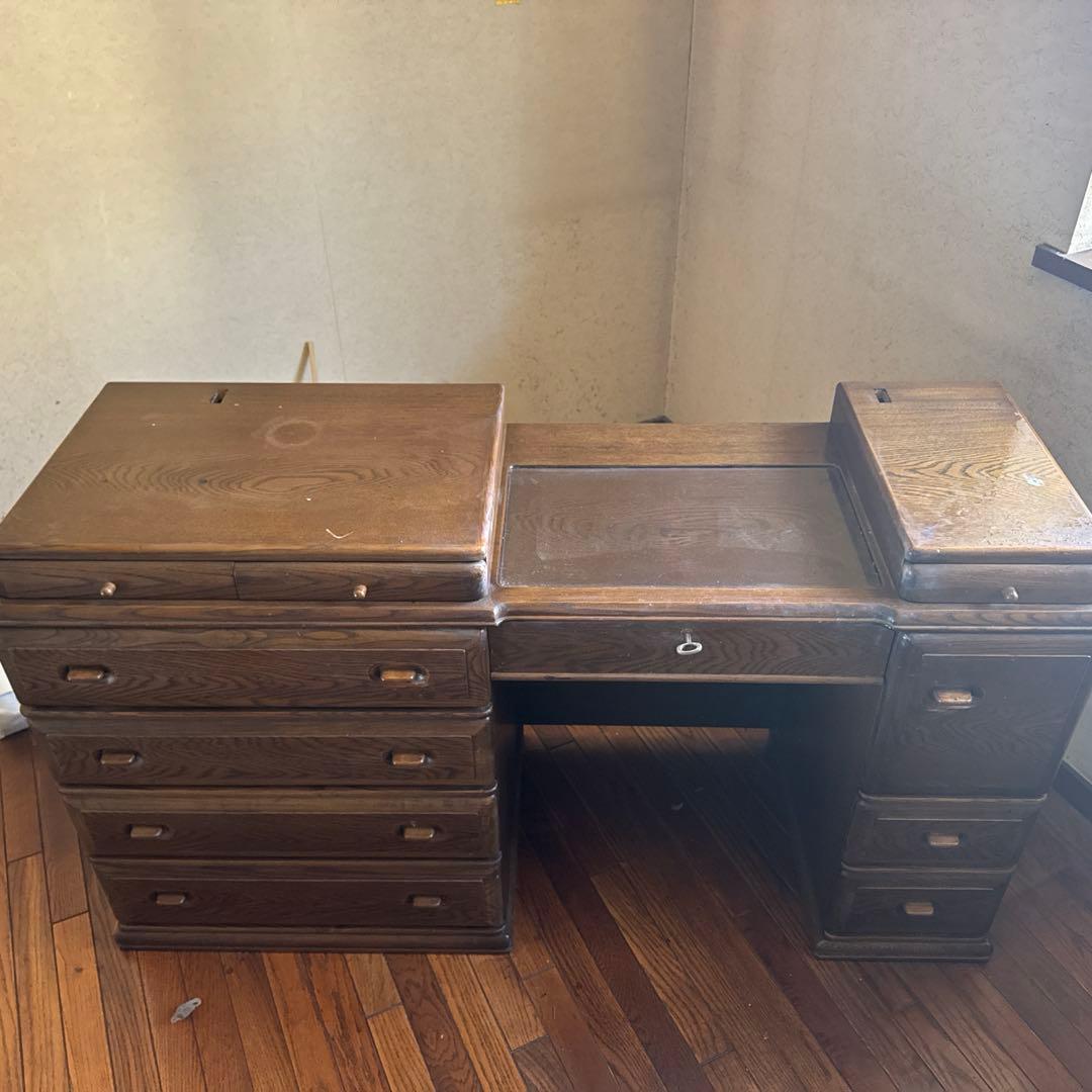 おぱんちゅうさぎ　家具　鏡台ドレッサー杢目天然無垢？巨匠作品芸術美術骨董