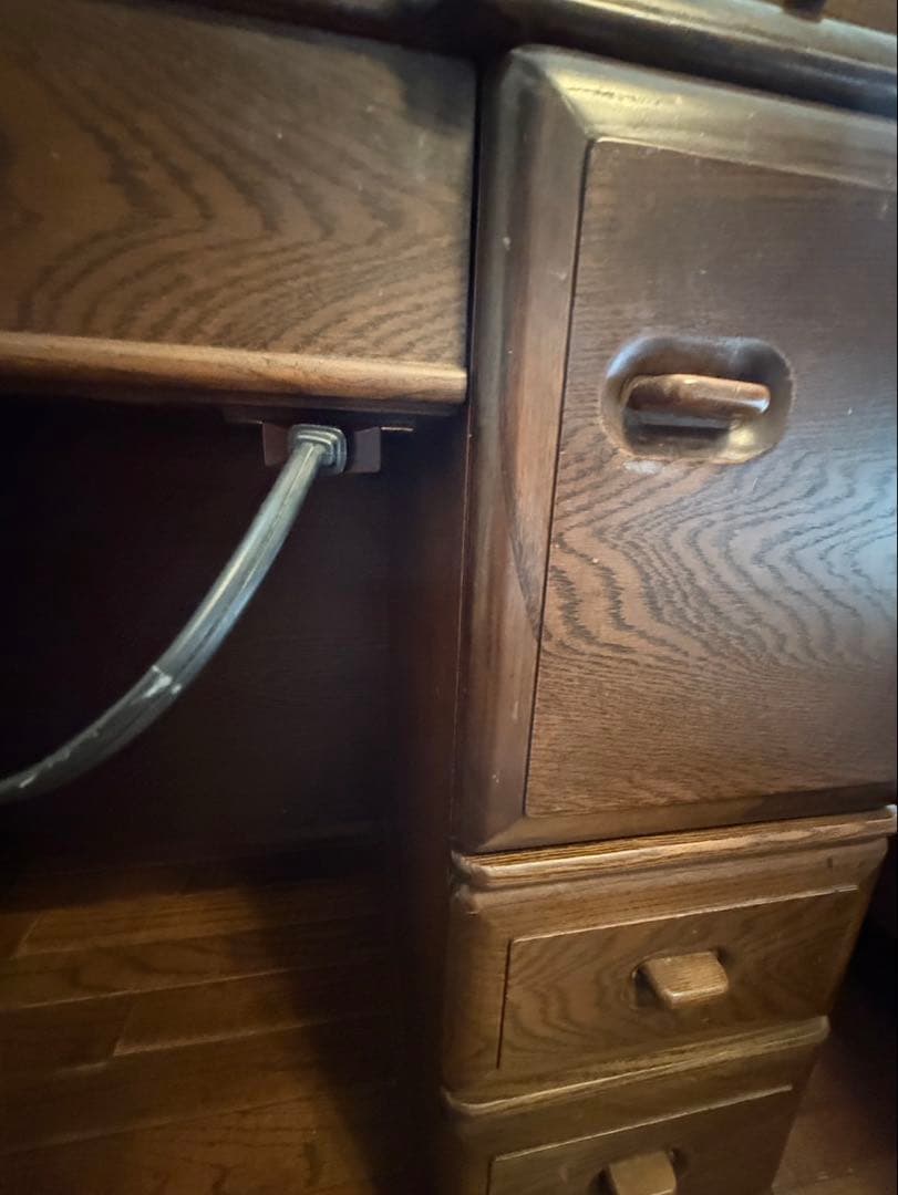 おぱんちゅうさぎ　家具　鏡台ドレッサー杢目天然無垢？巨匠作品芸術美術骨董