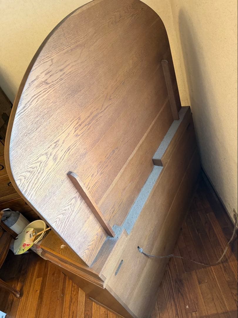 おぱんちゅうさぎ　家具　鏡台ドレッサー杢目天然無垢？巨匠作品芸術美術骨董