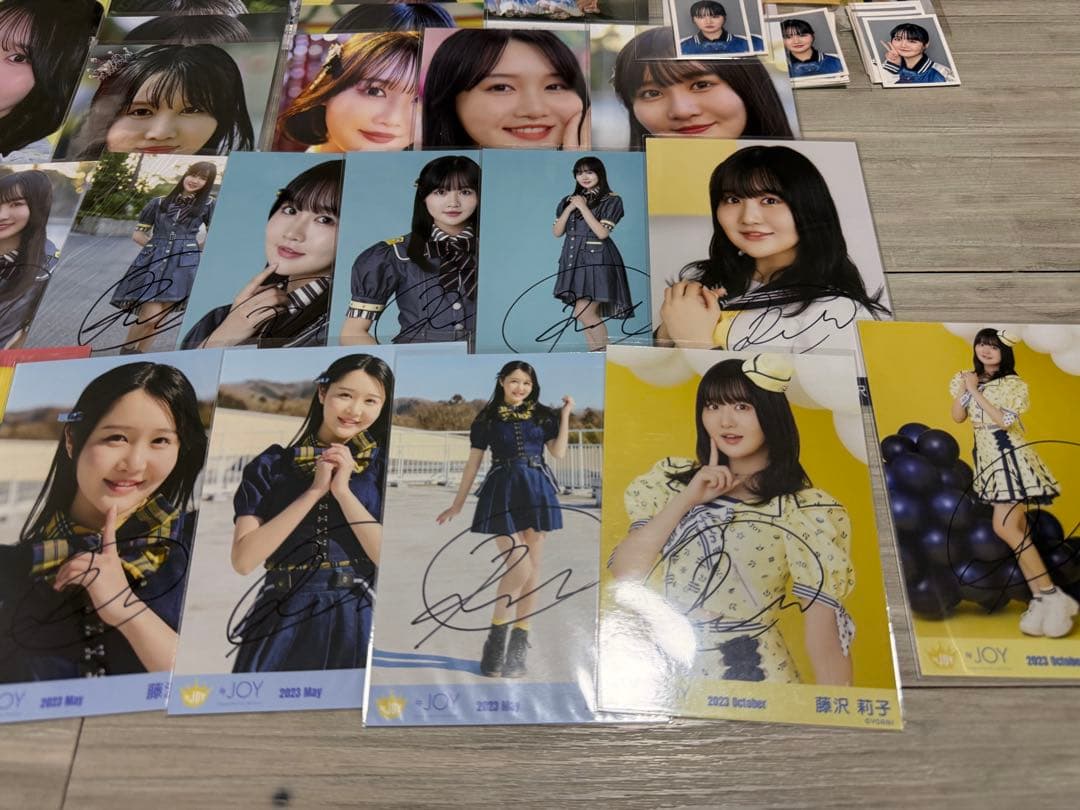 ニアジョイ ≒JOY 藤沢莉子 生写真 直筆 封入 まとめ売り