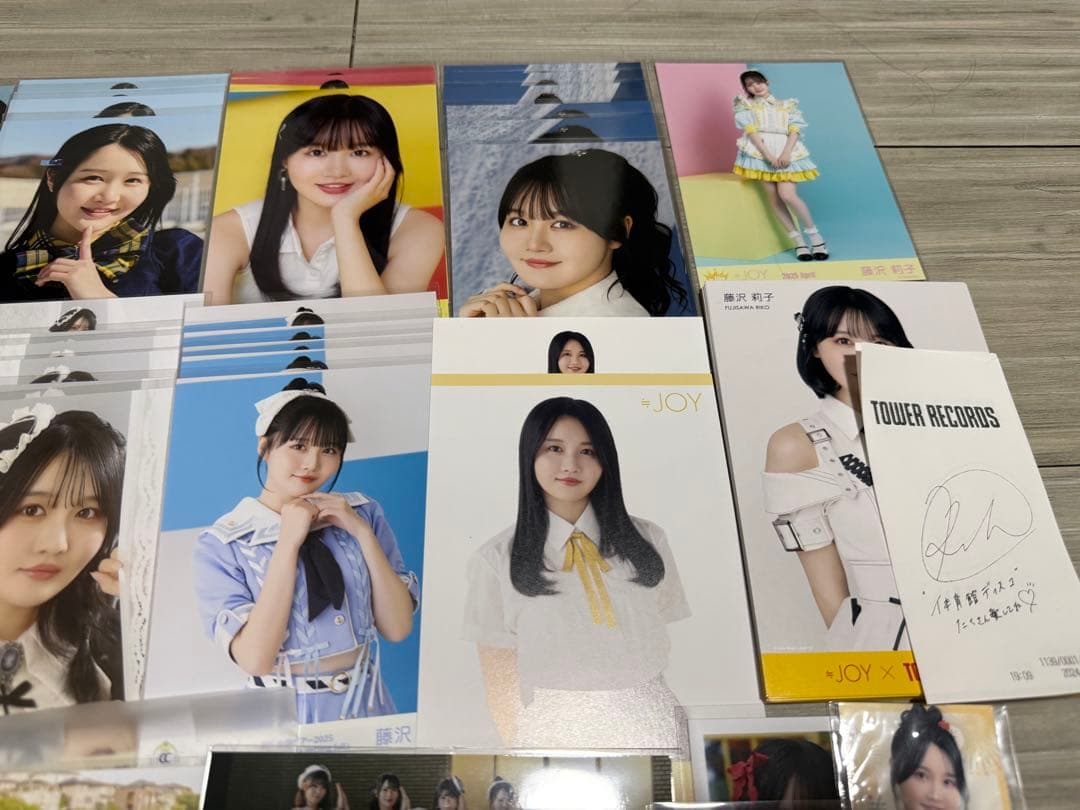 ニアジョイ ≒JOY 藤沢莉子 生写真 直筆 封入 まとめ売り