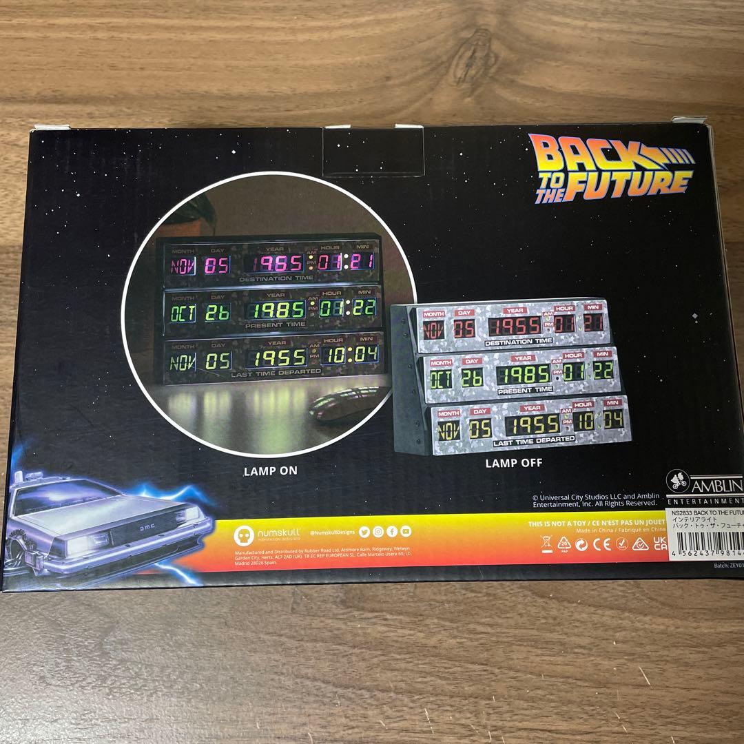 新品未使用　バックトゥザフューチャー タイムサーキット ライトボックス