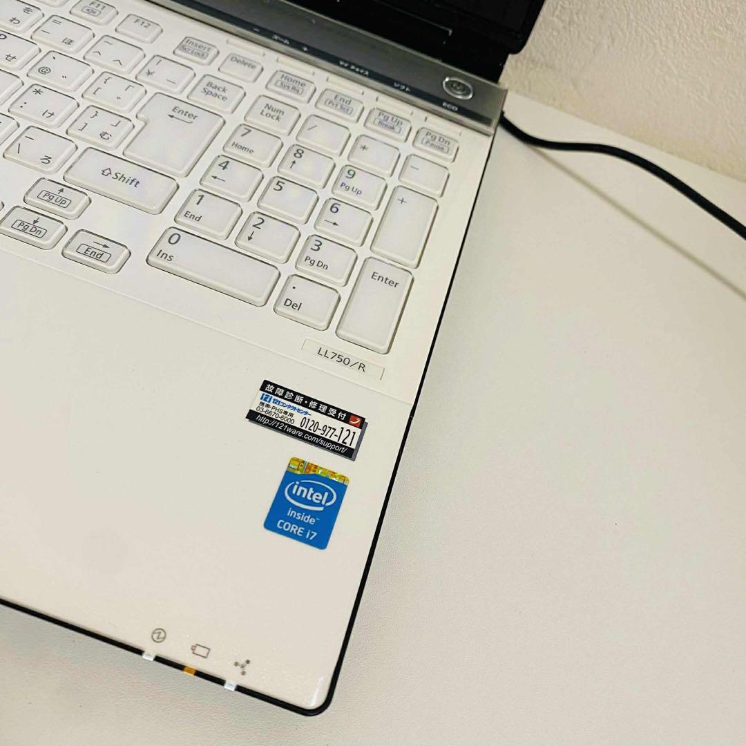 Y106 NECノートパソコンi7メモリ8GタッチパネルSSD高速Win11