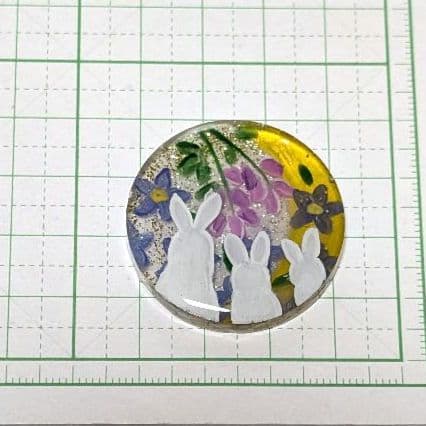 ひまうい様　9.18 ウサギ　レジンヘアゴム　月花