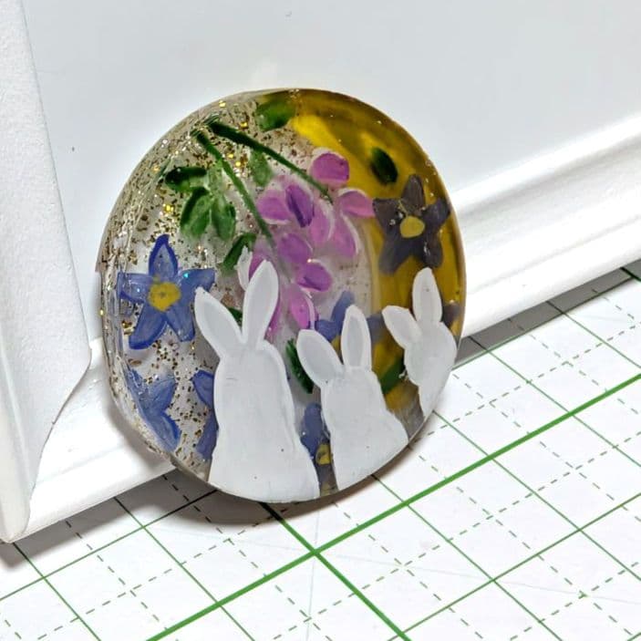 ひまうい様　9.18 ウサギ　レジンヘアゴム　月花