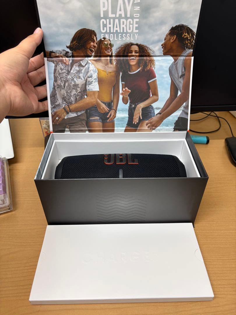 JBL Charge 5 ブラック ワイヤレススピーカー 箱、付属品付き