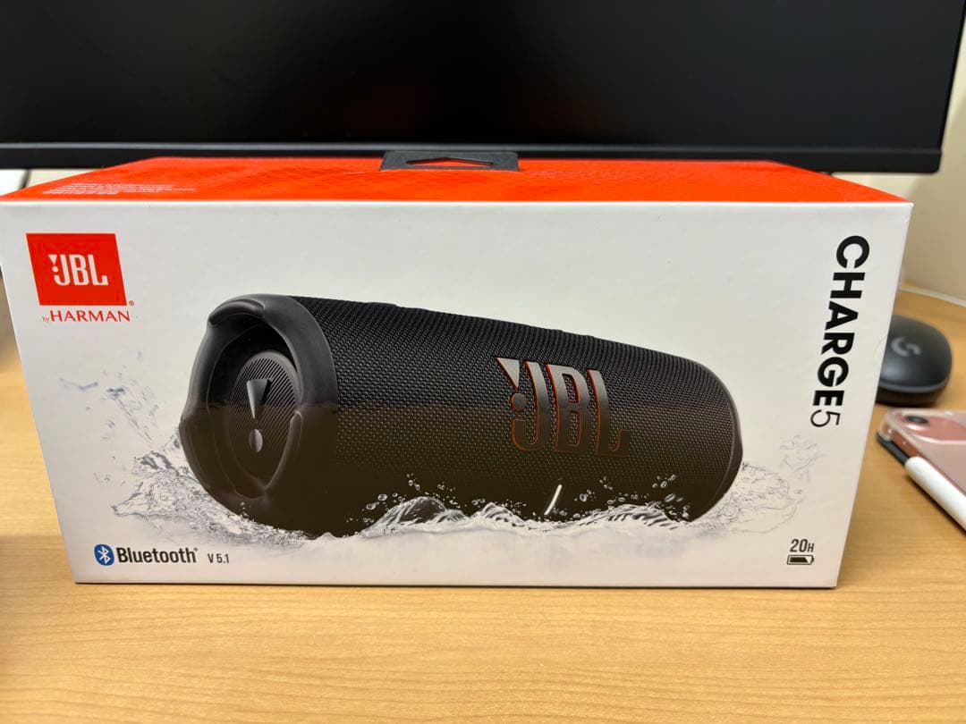 JBL Charge 5 ブラック ワイヤレススピーカー 箱、付属品付き