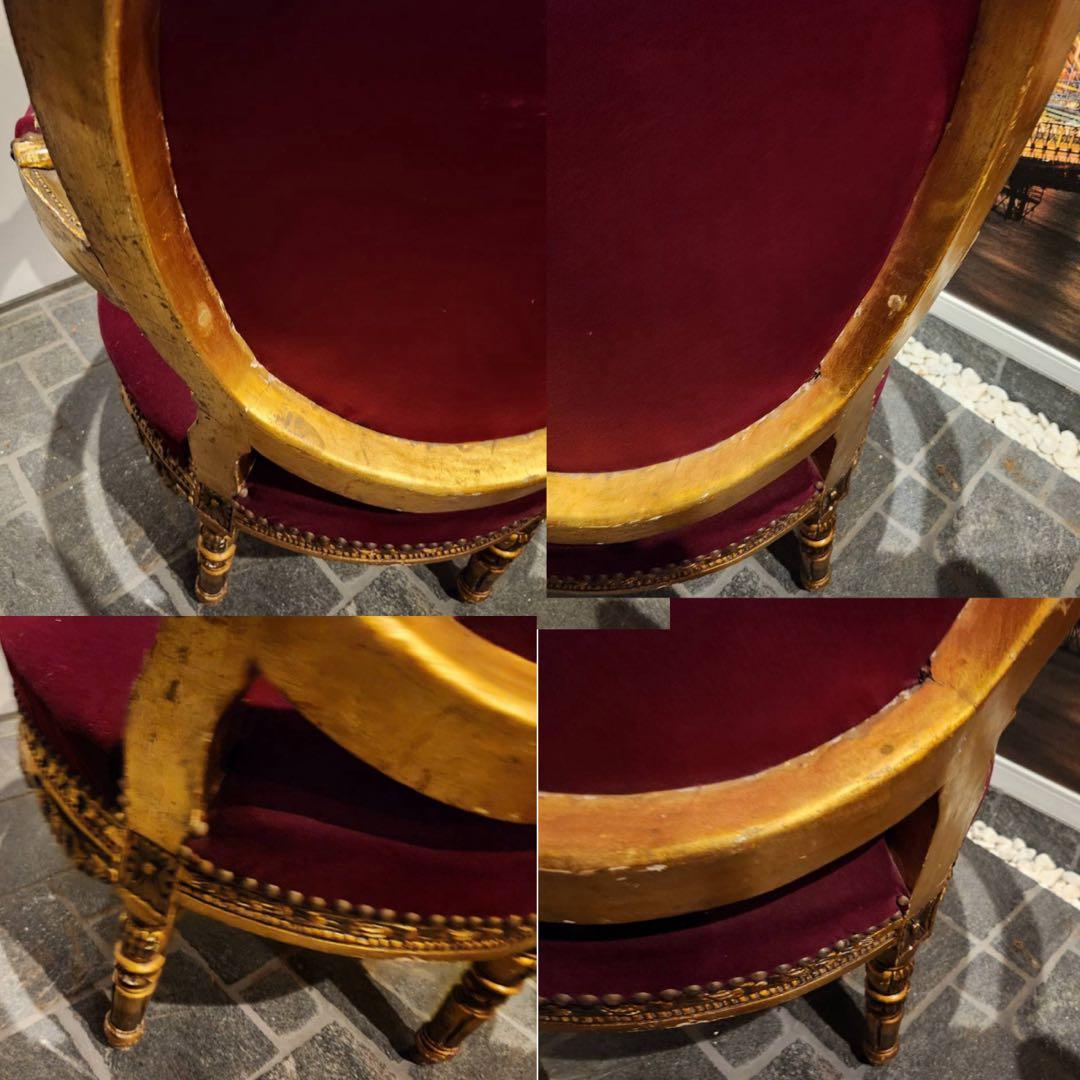 nao姫 ノットアンティークス　マジェスティベルベットチェア　エンペラーズ