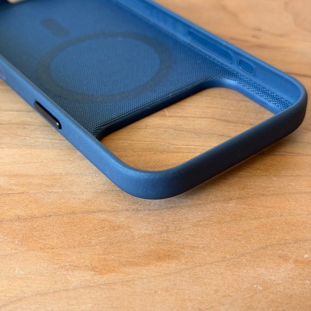 Apple純正 iPhone17 Pro テックウーブンケース 青 美品 箱付