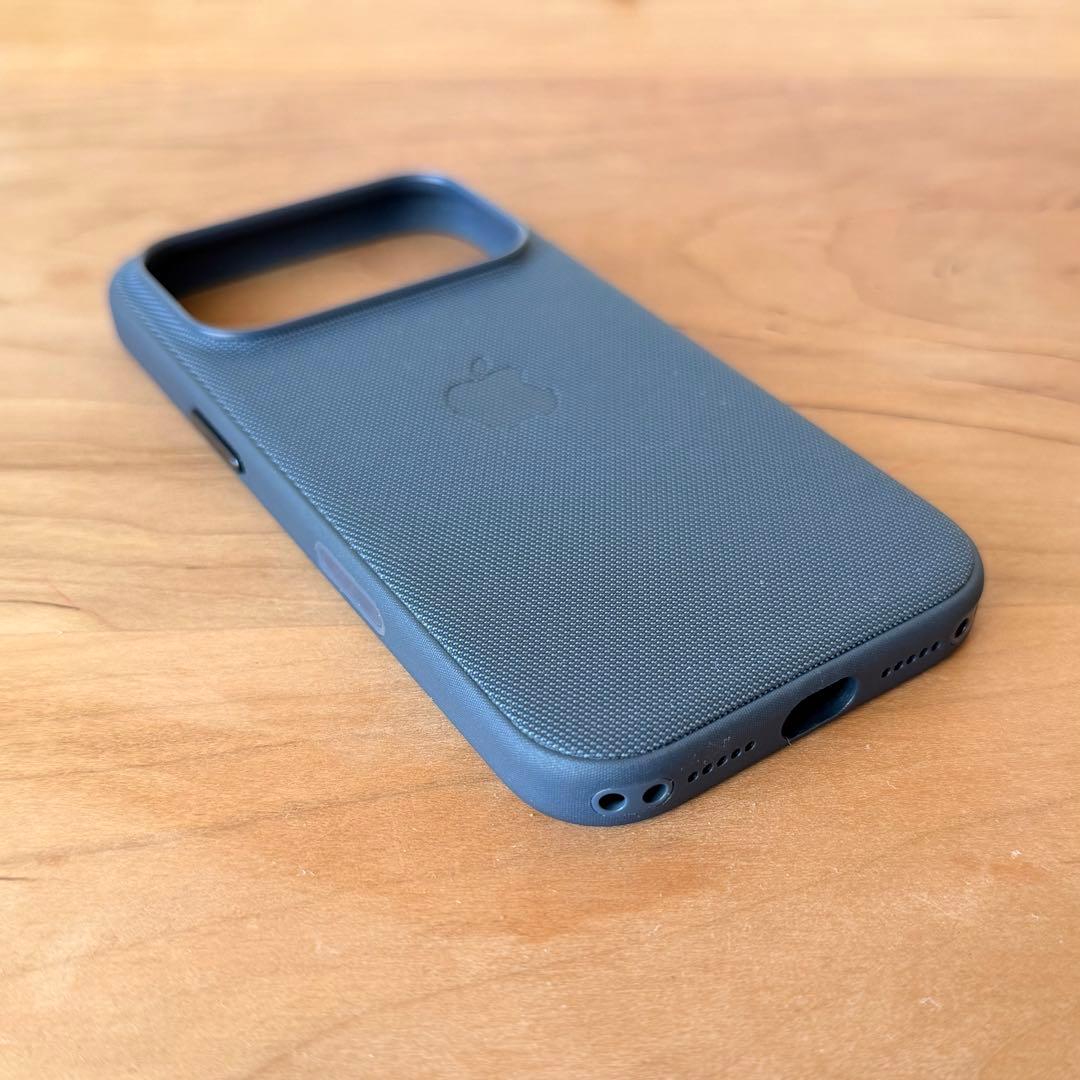 Apple純正 iPhone17 Pro テックウーブンケース 青 美品 箱付