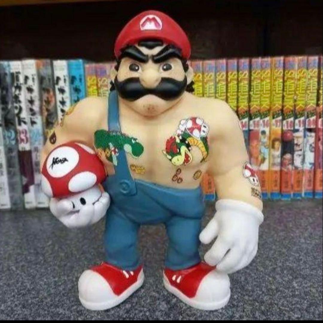 マリオ　ルイジ　スーパーマリオブラザーズ　マッチョ　フィギュア２体