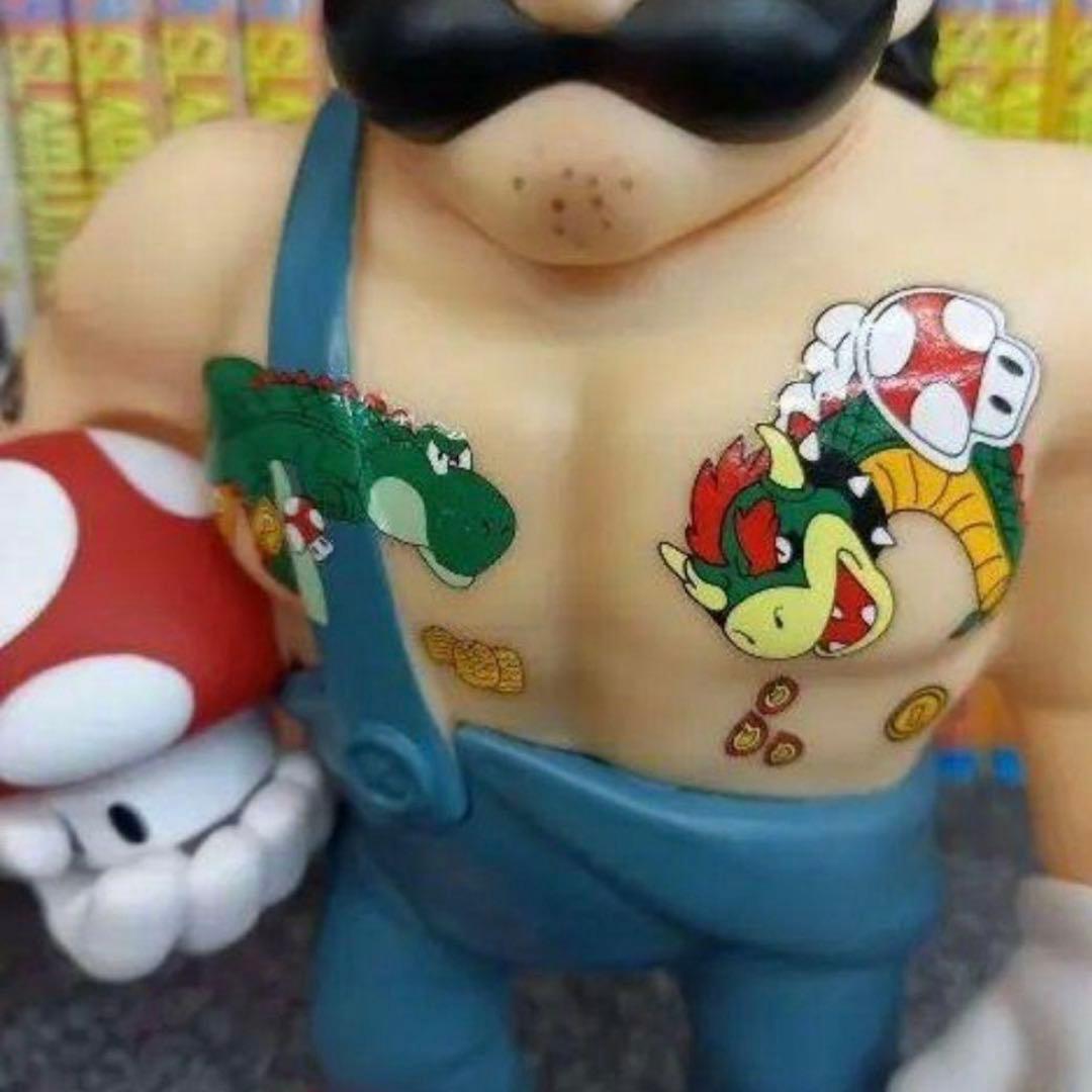 マリオ　ルイジ　スーパーマリオブラザーズ　マッチョ　フィギュア２体