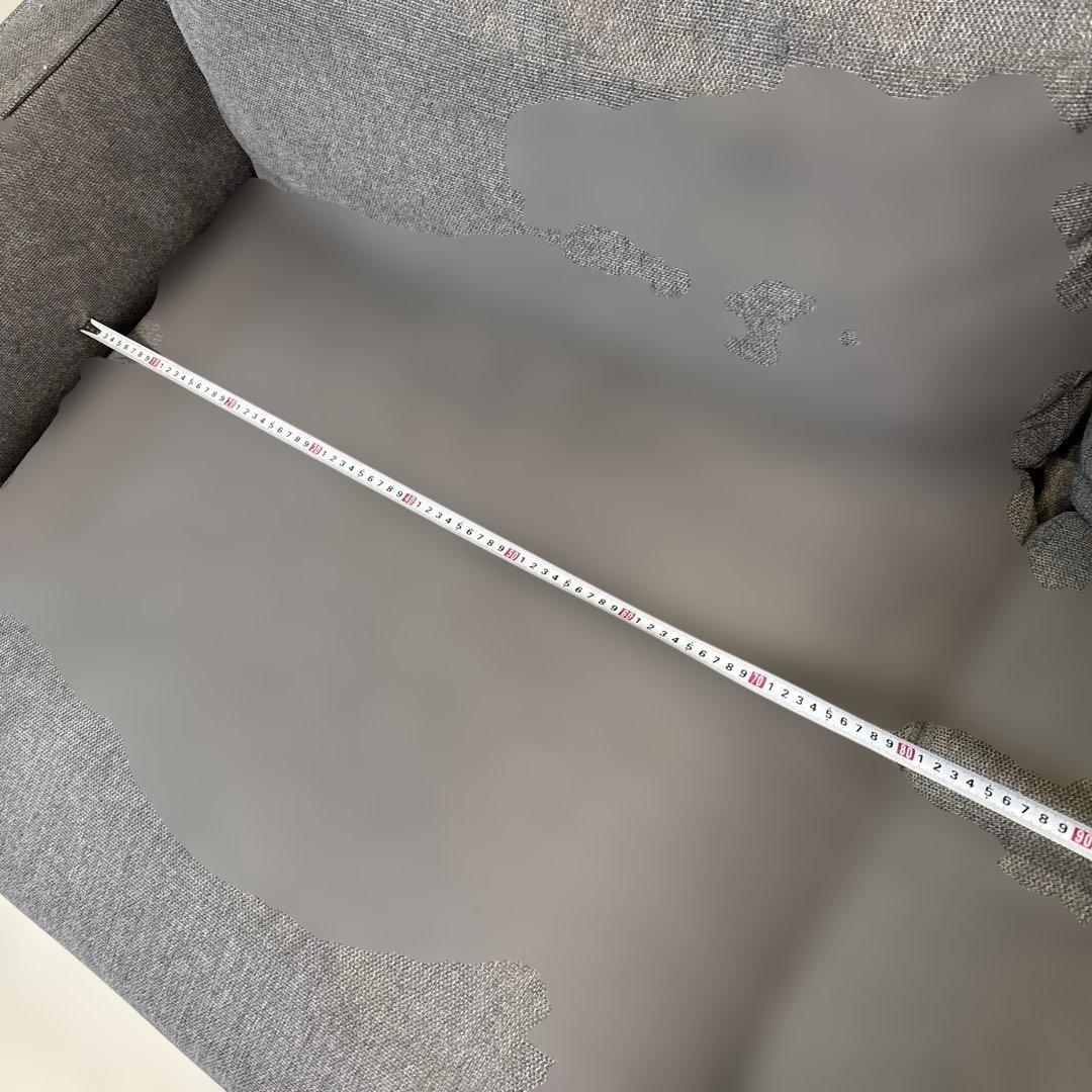 2人掛けソファ グレー 椅子 家具 送料込み