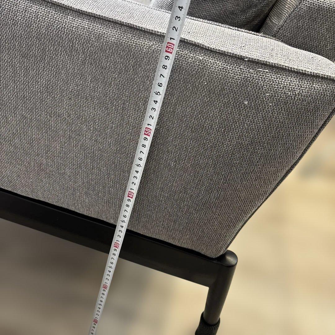 2人掛けソファ グレー 椅子 家具 送料込み