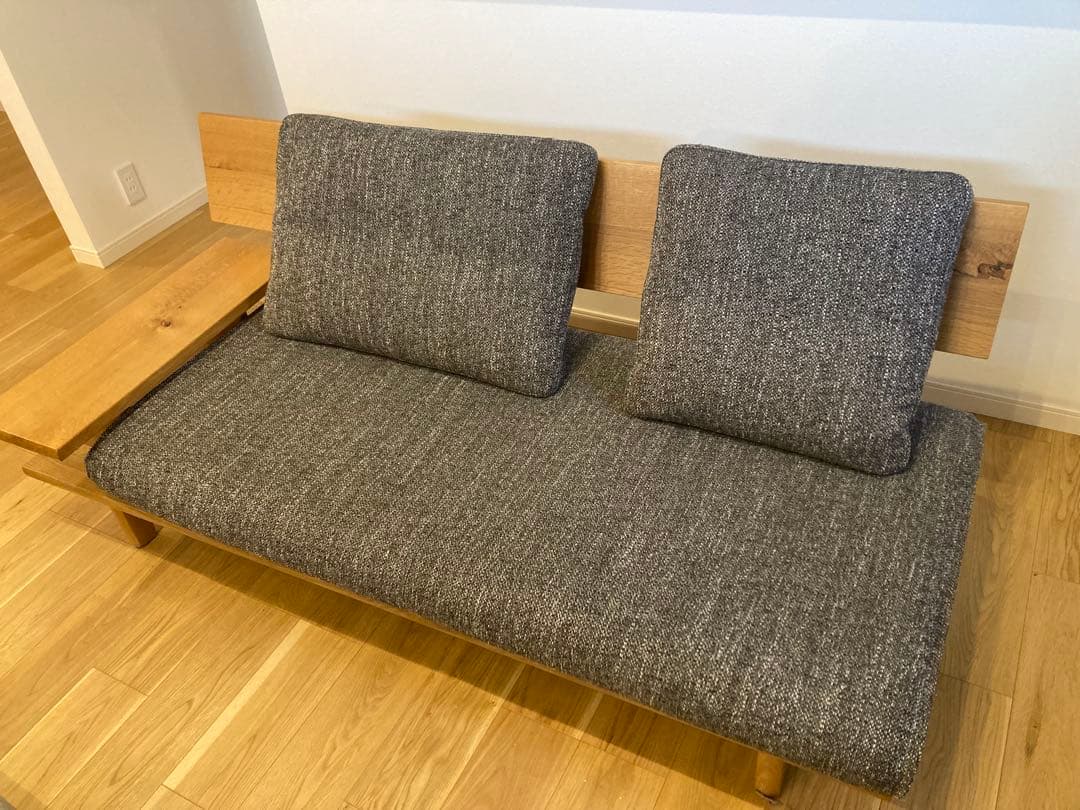 ⭐︎美品⭐︎飛騨産業製 片肘付ソファ2P森のことば