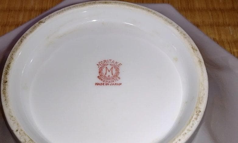 ノリタケ　Old Noritake　日本風景碗　山水八角鉢