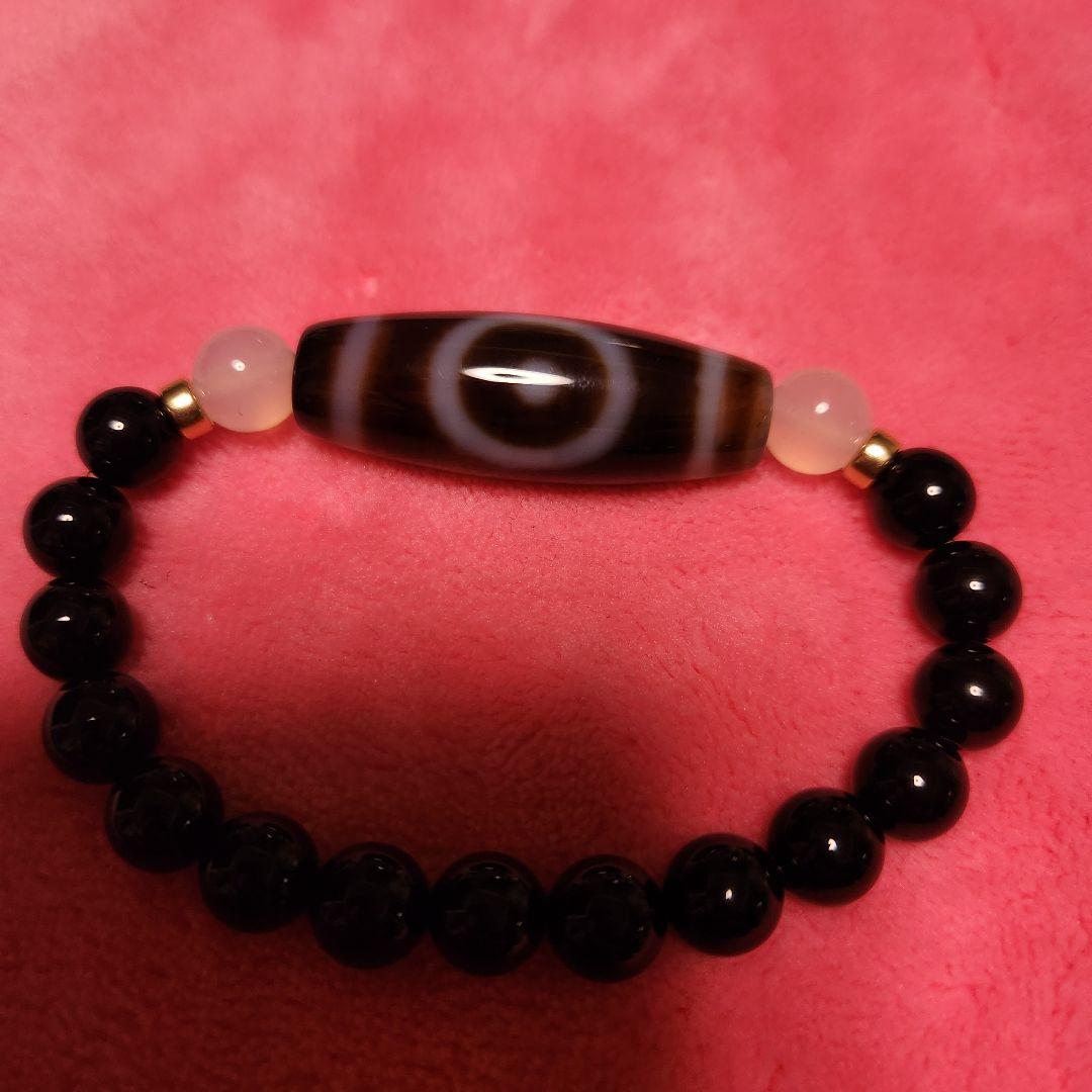 ☆天地天珠とオニキスのブレスレット未使用☆