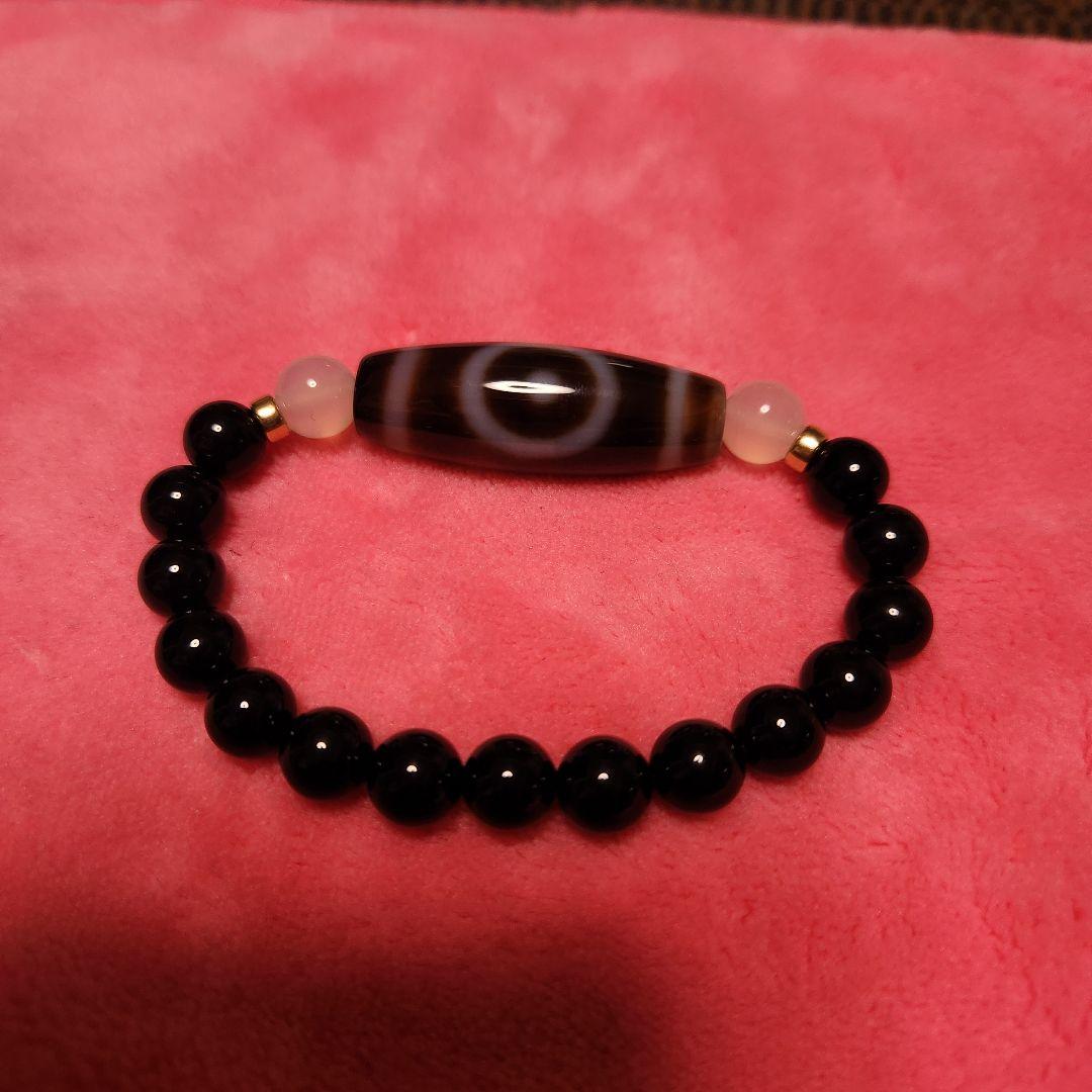 ☆天地天珠とオニキスのブレスレット未使用☆
