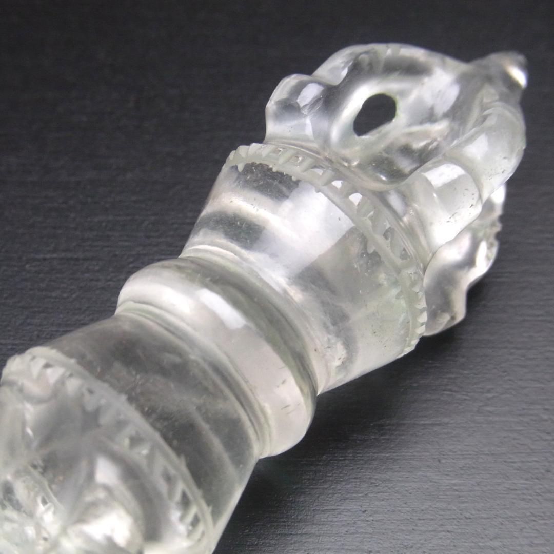 【No,7】ネパール ヒマラヤ水晶製 金剛杵 バジュラー 空海と密教美術