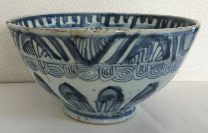 染付　茶椀