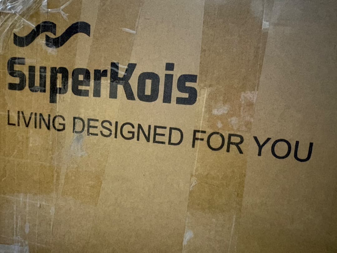 [SuperKois] ベッドフレーム ダブル　宮棚 2口コンセント