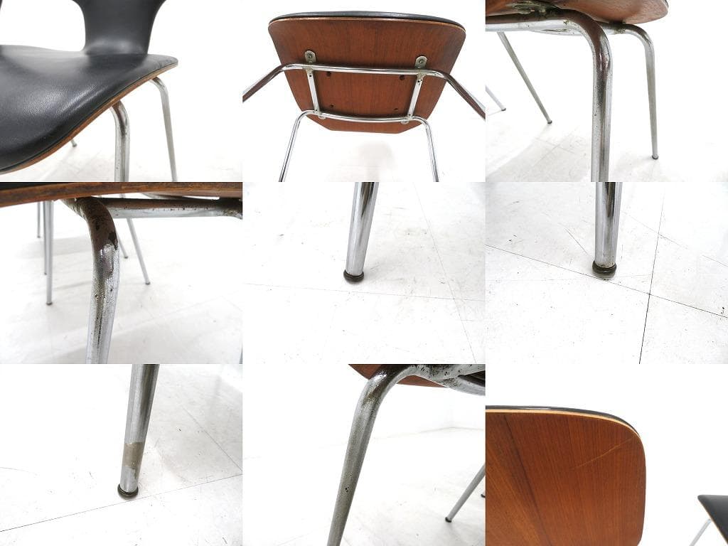 天童木工　ビンテージ　チーク材　ダイニングチェア　サイドチェア　和モダン　北欧