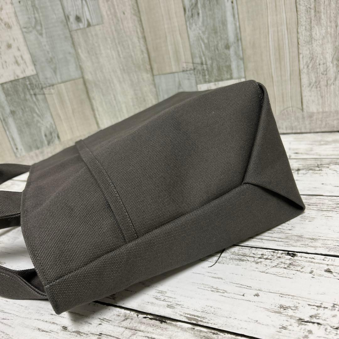 ♦38 ハンドメイド トートバッグ 帆布 グレー