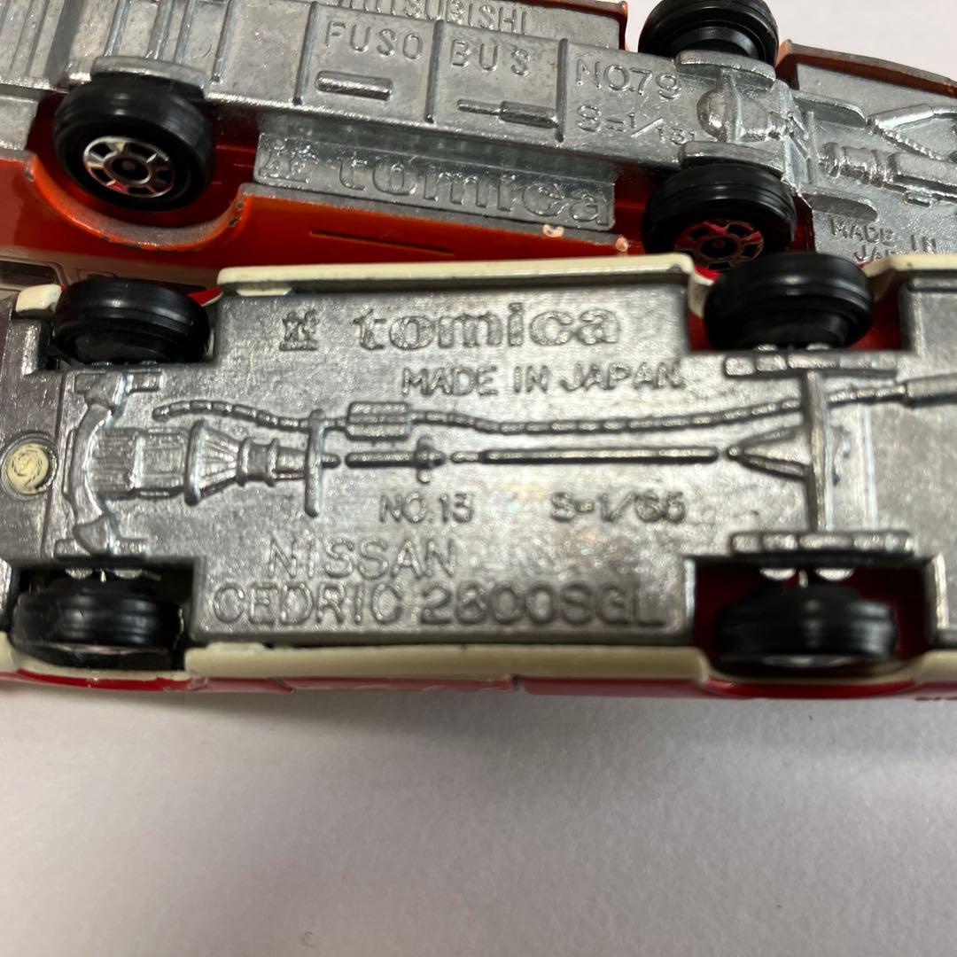 トミカミニカー5台セット 1970年代トミカの町セット（箱無し不足品もある）