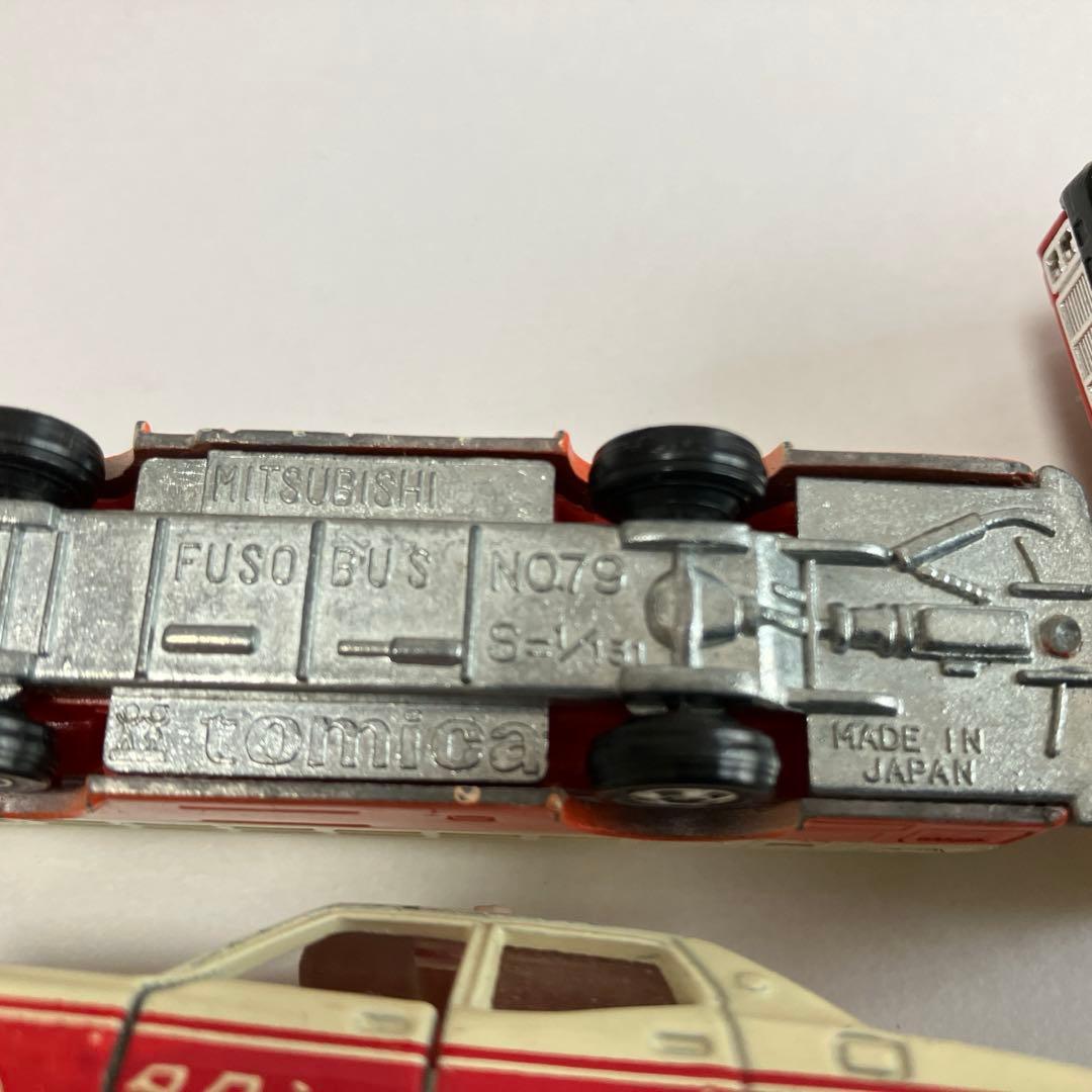 トミカミニカー5台セット 1970年代トミカの町セット（箱無し不足品もある）