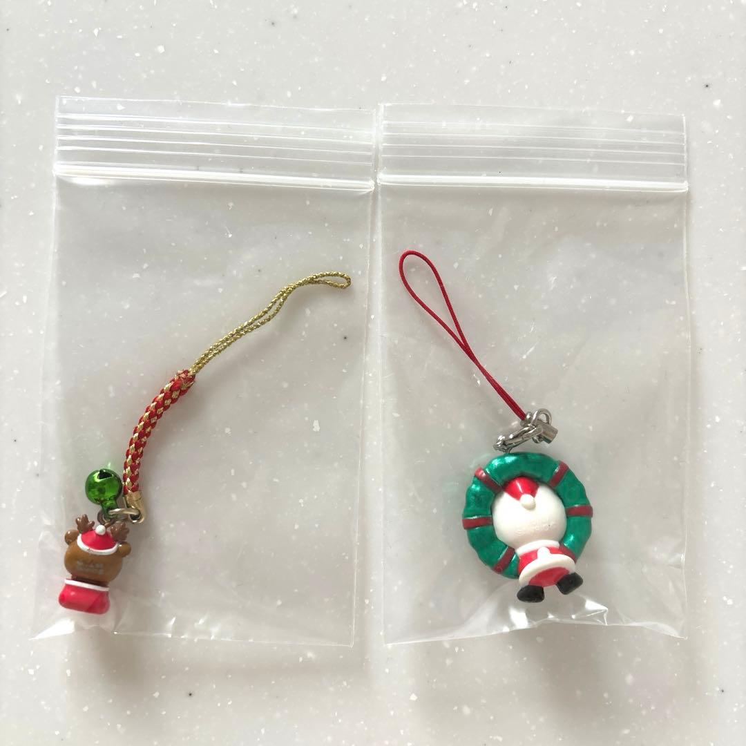 【ハローキティ】クリスマス限定　コンビニ限定　リース　根付け　ストラップ　レア