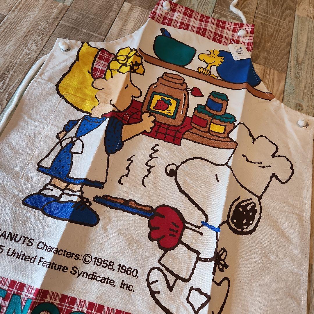 新品　SNOOPYスヌーピー　レトロ　ビンテージ　エプロン　日本製　ヴィンテージ