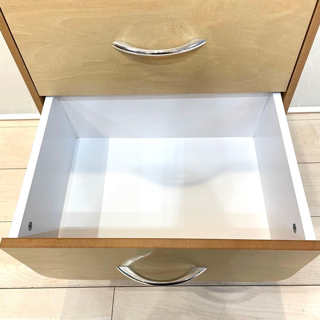 【ベルメゾン】曲げ木チェスト サイドチェスト 5段 ナチュラル 北欧風