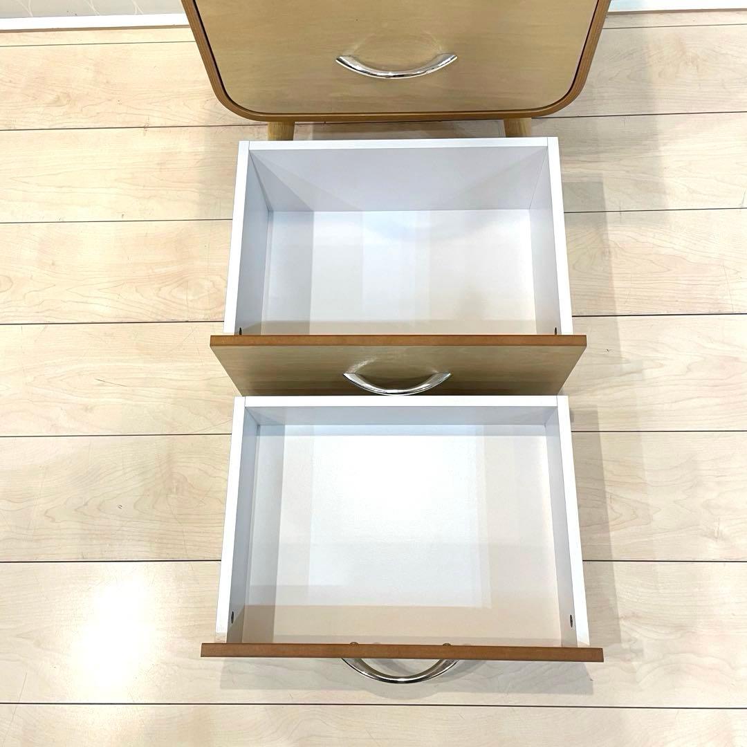 【ベルメゾン】曲げ木チェスト サイドチェスト 5段 ナチュラル 北欧風