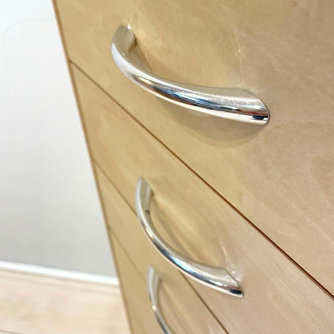 【ベルメゾン】曲げ木チェスト サイドチェスト 5段 ナチュラル 北欧風