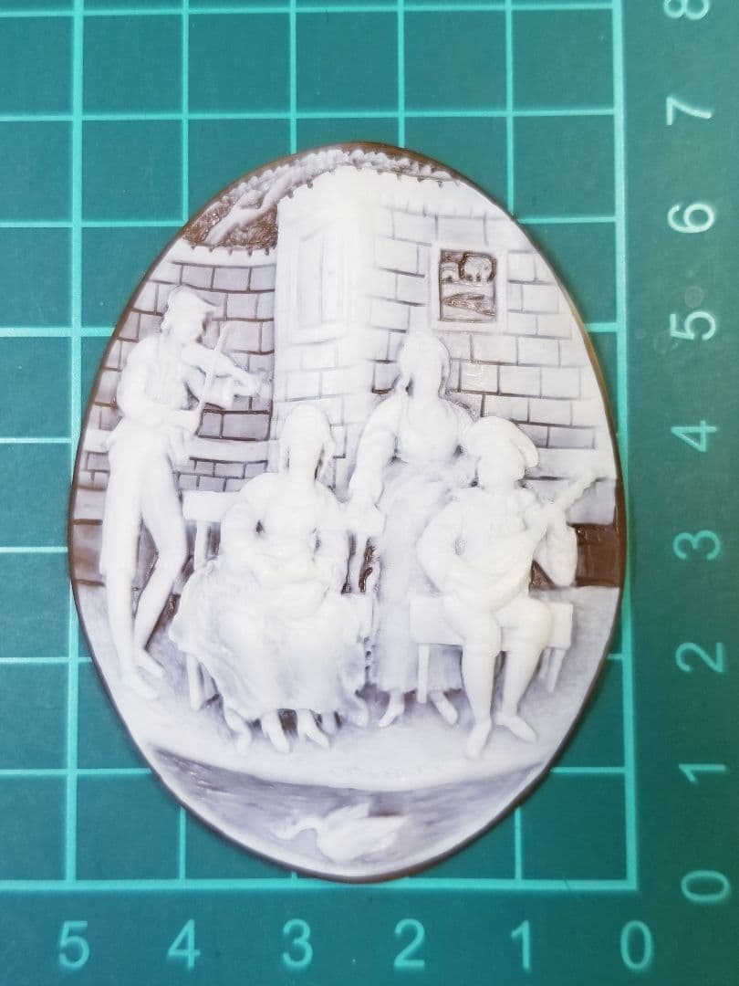 KS-194 【パスクァーレ・オッタビアーノ作】天然シェルカメオルース