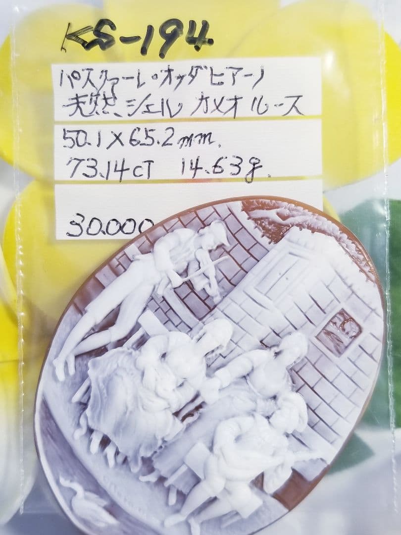 KS-194 【パスクァーレ・オッタビアーノ作】天然シェルカメオルース