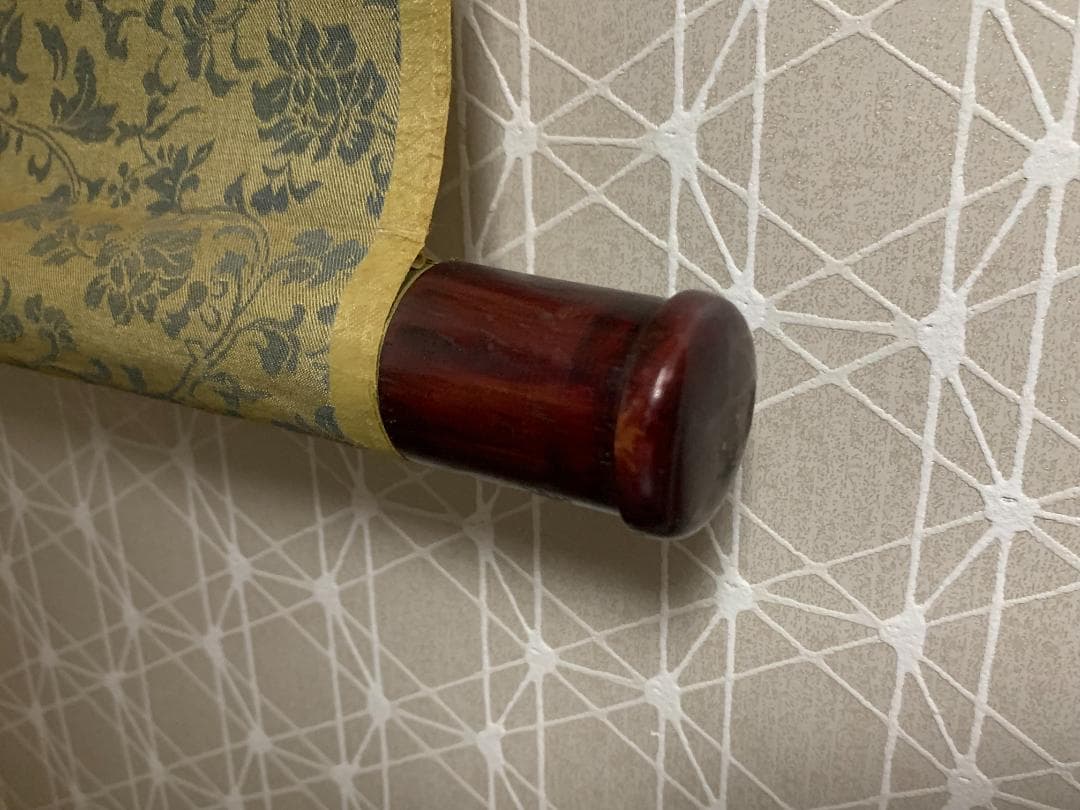 中国美術 李誦 春禽花木図 着色 花鳥図 絹本 掛軸 中国画 694