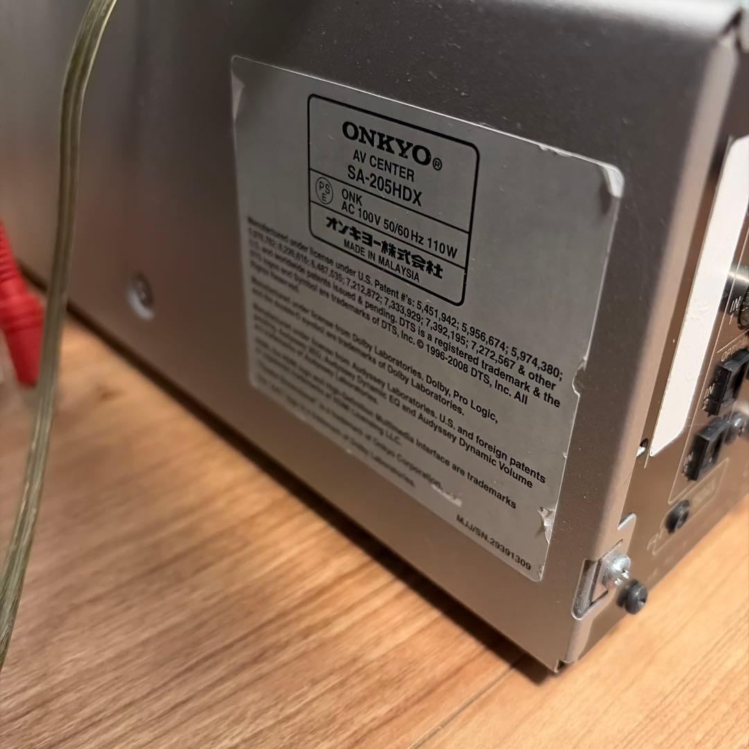 ONKYO SA-205HDX AVセンター ST-V30HDXスピーカー