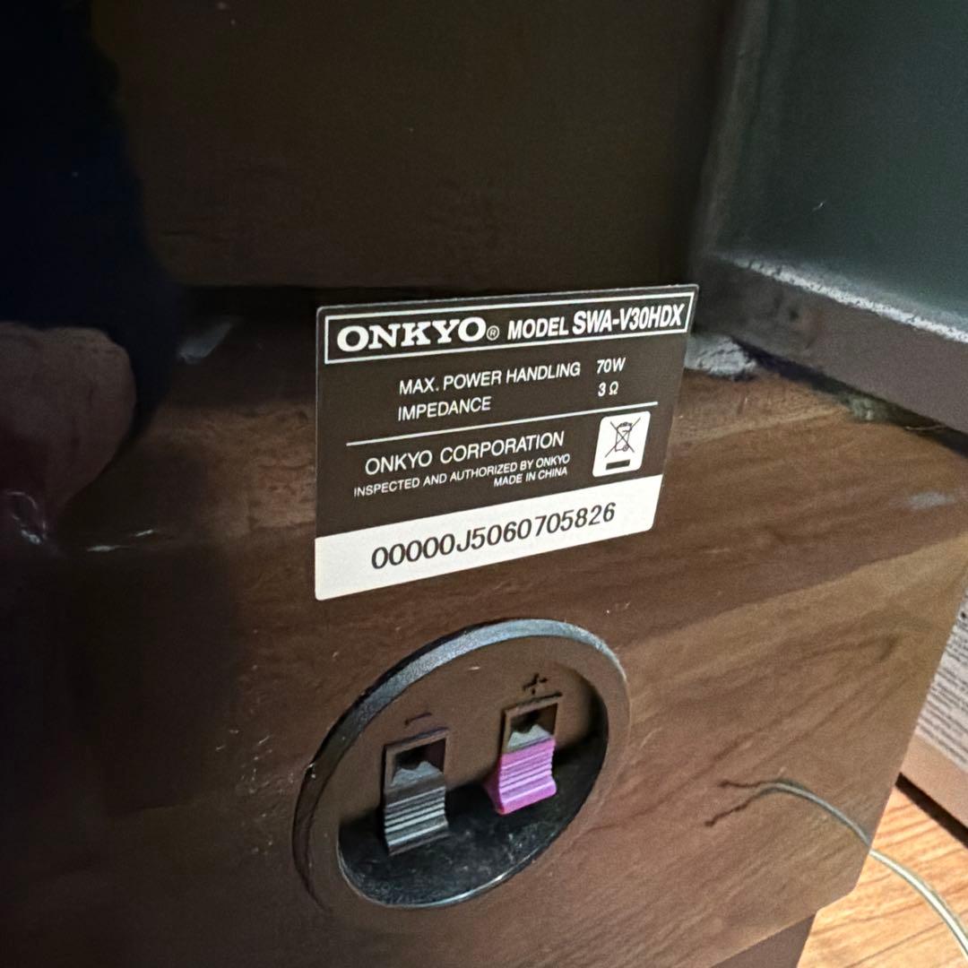 ONKYO SA-205HDX AVセンター ST-V30HDXスピーカー