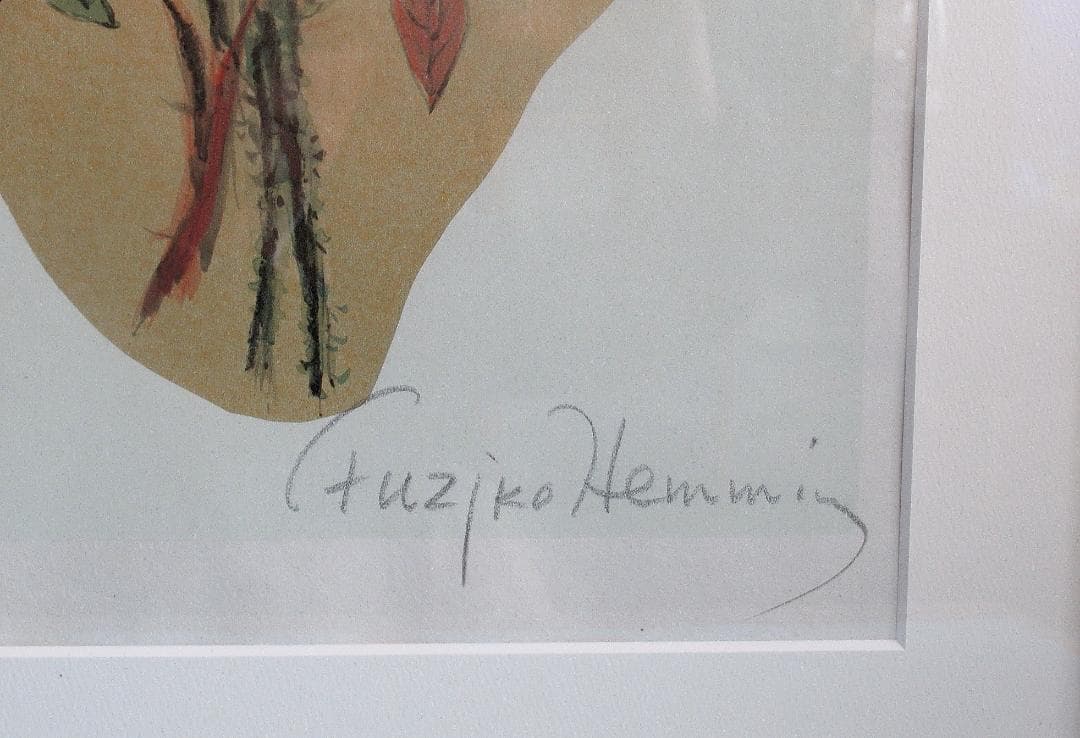 フジ子・ヘミング 限定版画「黄色いばら」